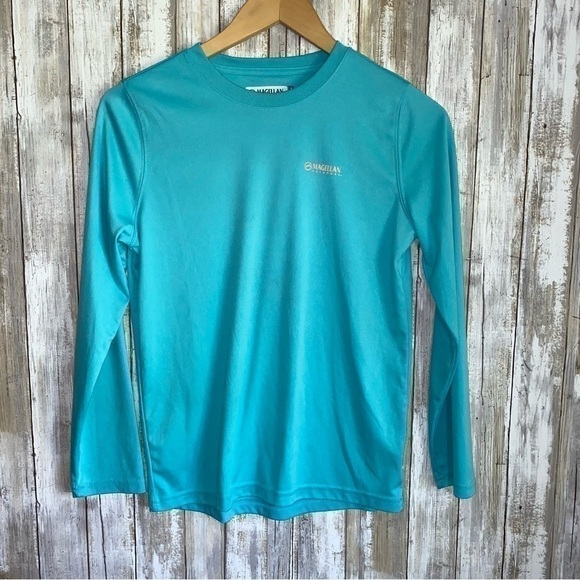 Magellan Outdoors Tops - Magellan Fish Gear Blue Long Sleeve